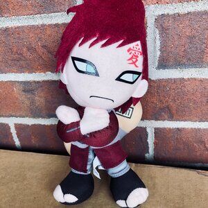 Naruto Shippuden Gaara Plush 9.5” Great Eastern 2015 Anime Toy Sand Gourd Ninja